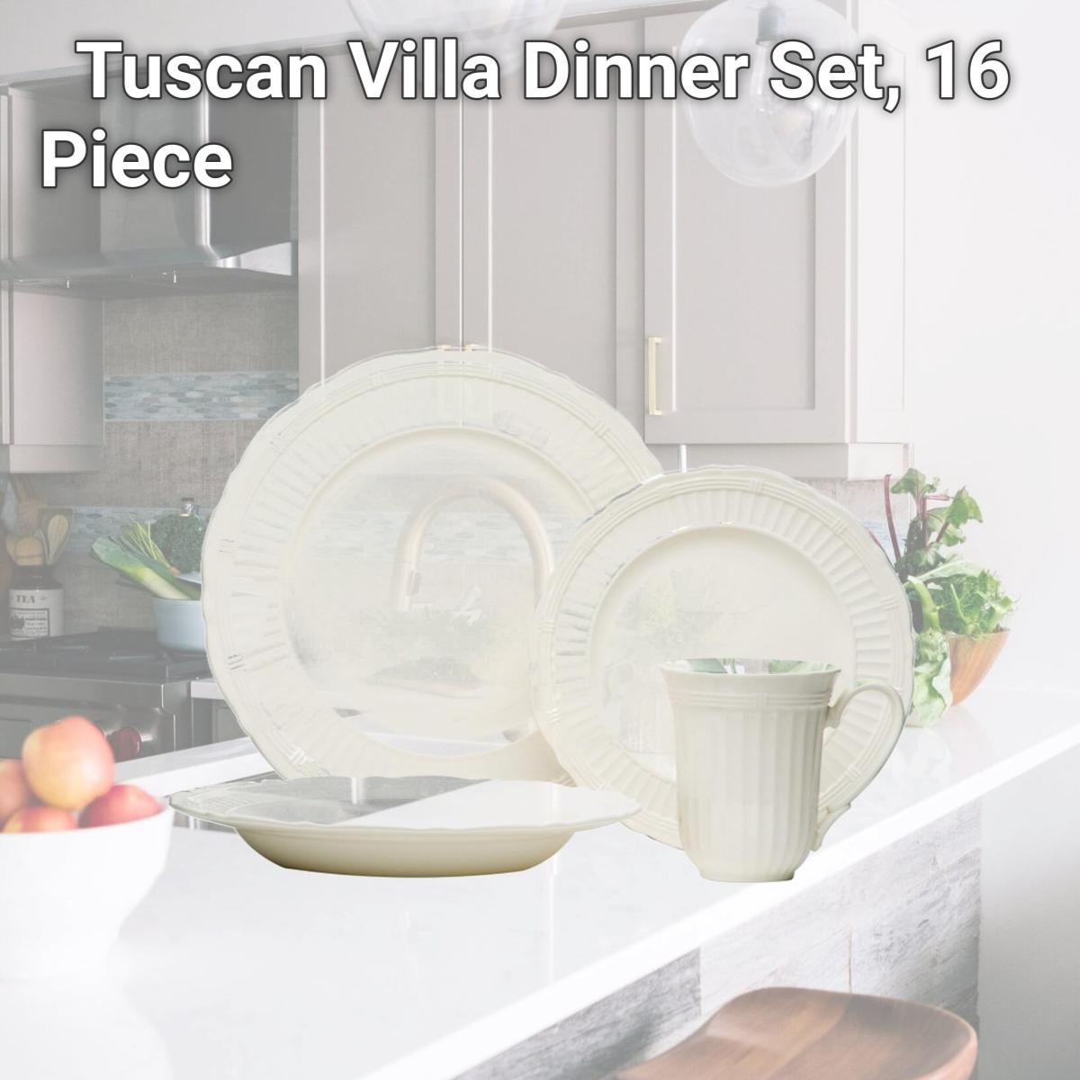 Picture of Red Vanilla FE900-016 Tuscan Villa Dinner Set, 16 Piece