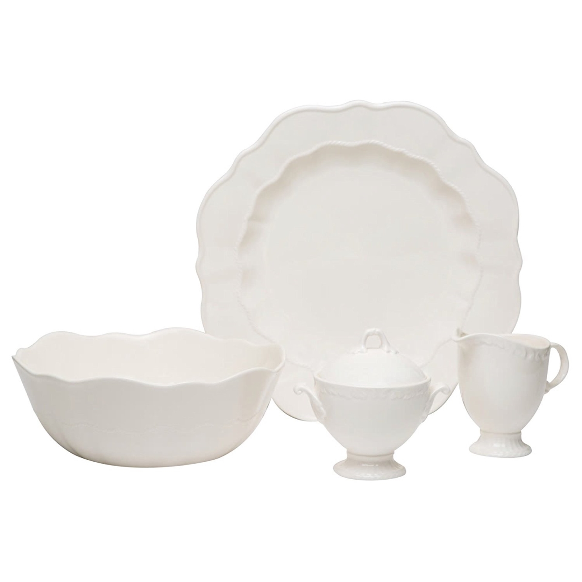 Fq900-005 Country Estate White Serving Set, 5 Piece
