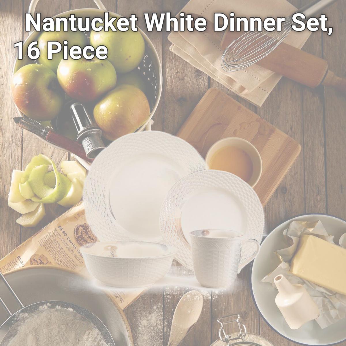 Picture of Red Vanilla FC900-016 Nantucket White Dinner Set, 16 Piece