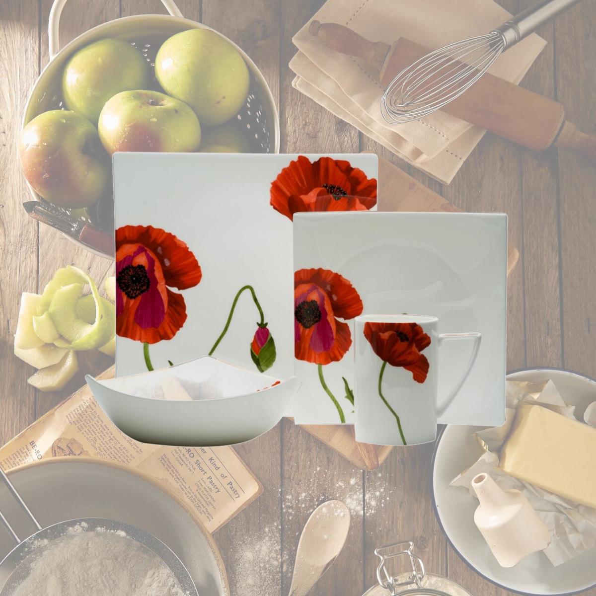 Picture of Red Vanilla SB3400-904 Summer Sun Dinner Set, 4 Piece