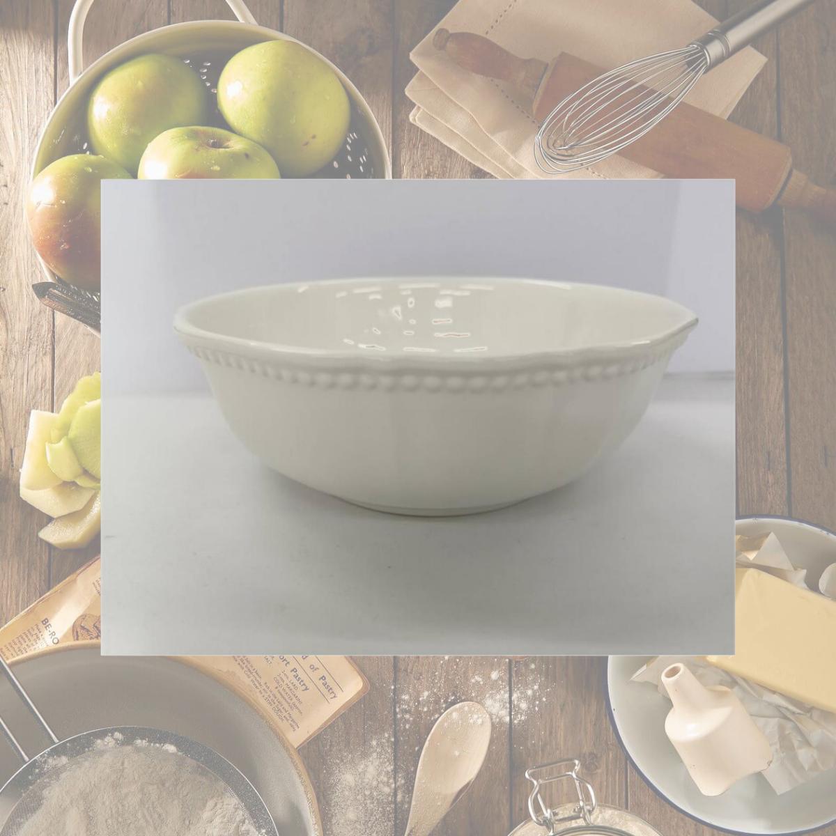 Picture of Red Vanilla PP100-421M 30 oz Pinpoint White Cereal & Soup Bowl - 7 in. - Set of 4