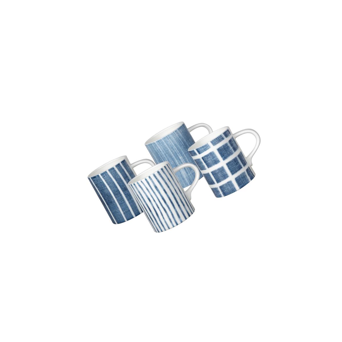 Picture of Red Vanilla RV970-415 14 oz Canvass Blue Mug - Set of 4