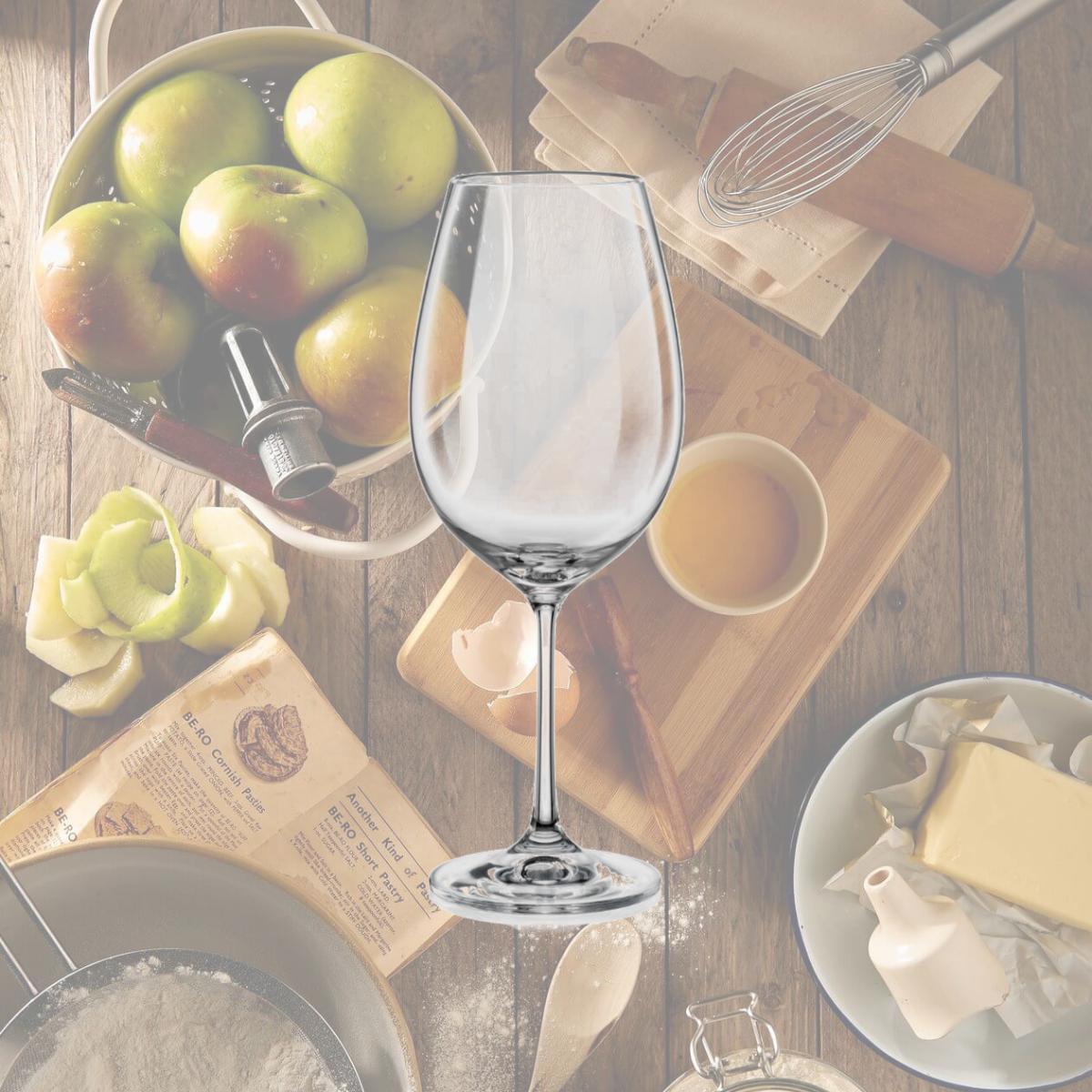 Picture of Red Vanilla 40729-550 550 ml Viola Red Wine Glass, Clear - Set of 6