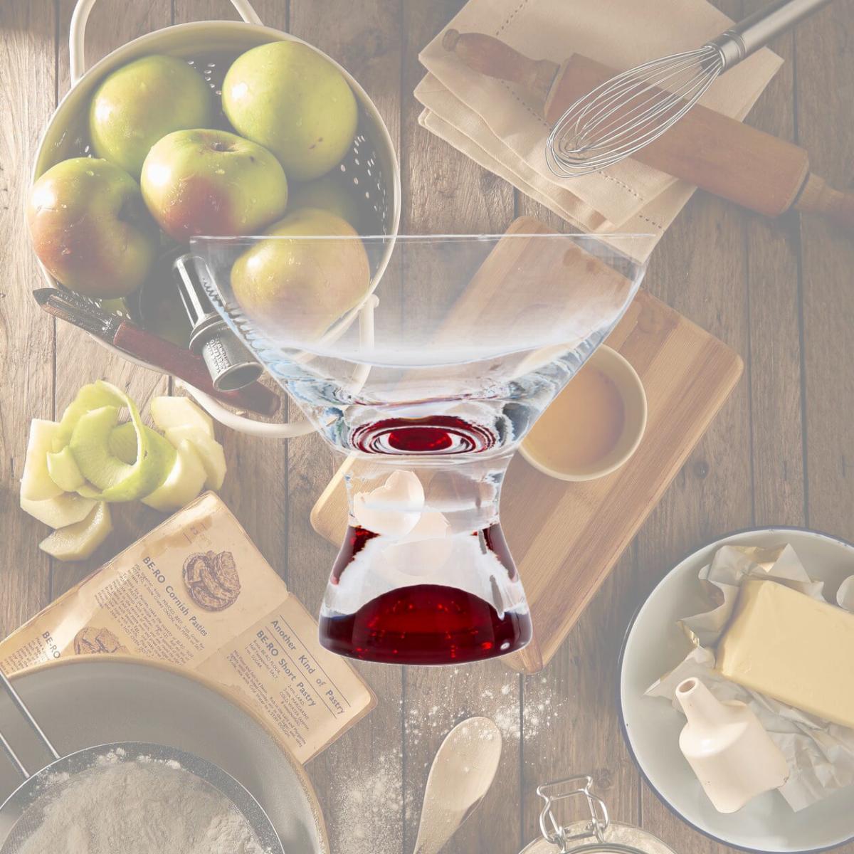 Picture of Red Vanilla 40428-330R 330 ml Samba Colors Martini & Dessert Glass, Red - Set of 6