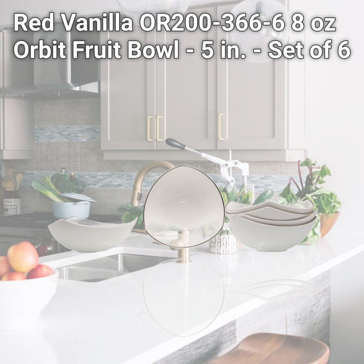 Picture of Red Vanilla OR200-366-6 8 oz Orbit Fruit Bowl - 5 in. - Set of 6