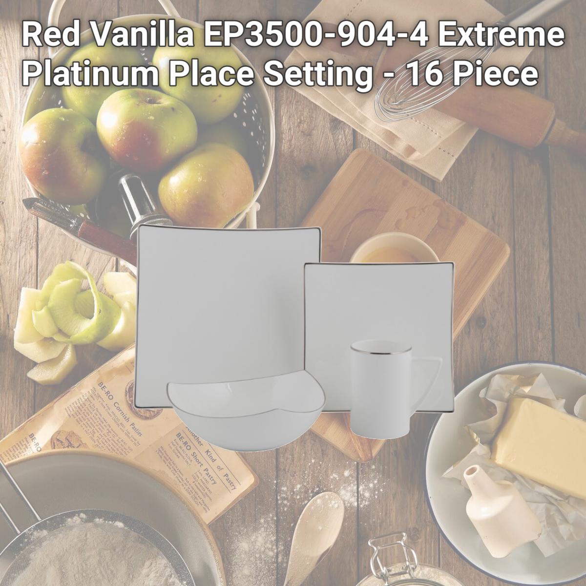 Picture of Red Vanilla EP3500-904-4 Extreme Platinum Place Setting - 16 Piece
