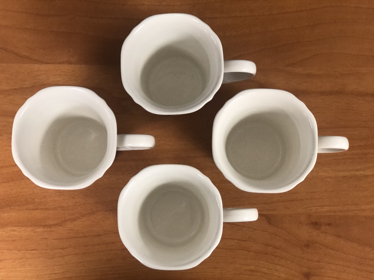 Picture of Red Vanilla PP100-415M Pinpoint White Mug 14oz Set/4