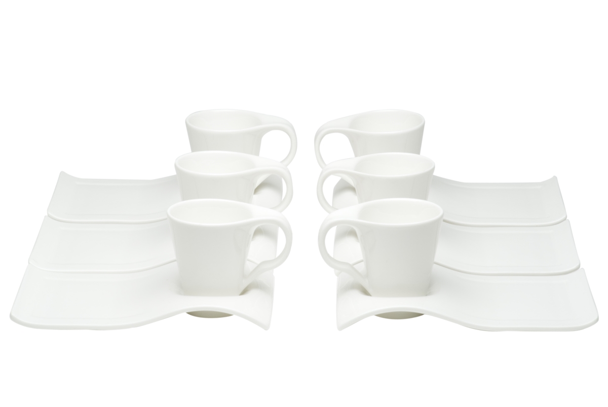 Picture of Red Vanilla FK000-216R Vanilla Fare Espresso Cup w/Tray Set/6