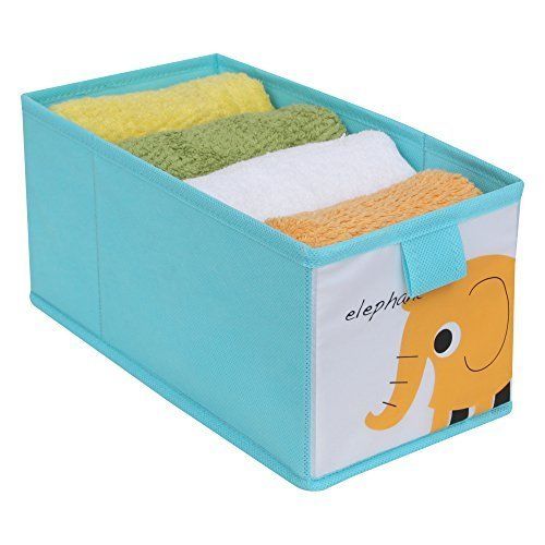 7109bl Kids Storage Box With Elephant - Blue