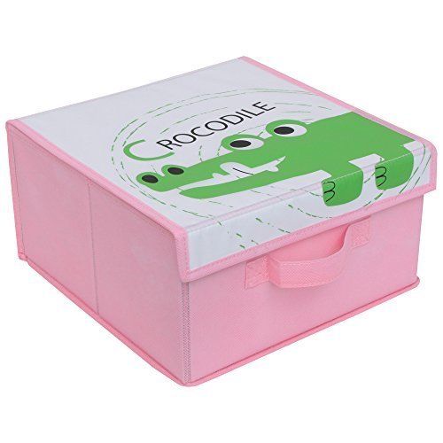 7110pk Kids Treasurer Box With Crocodile - Pink