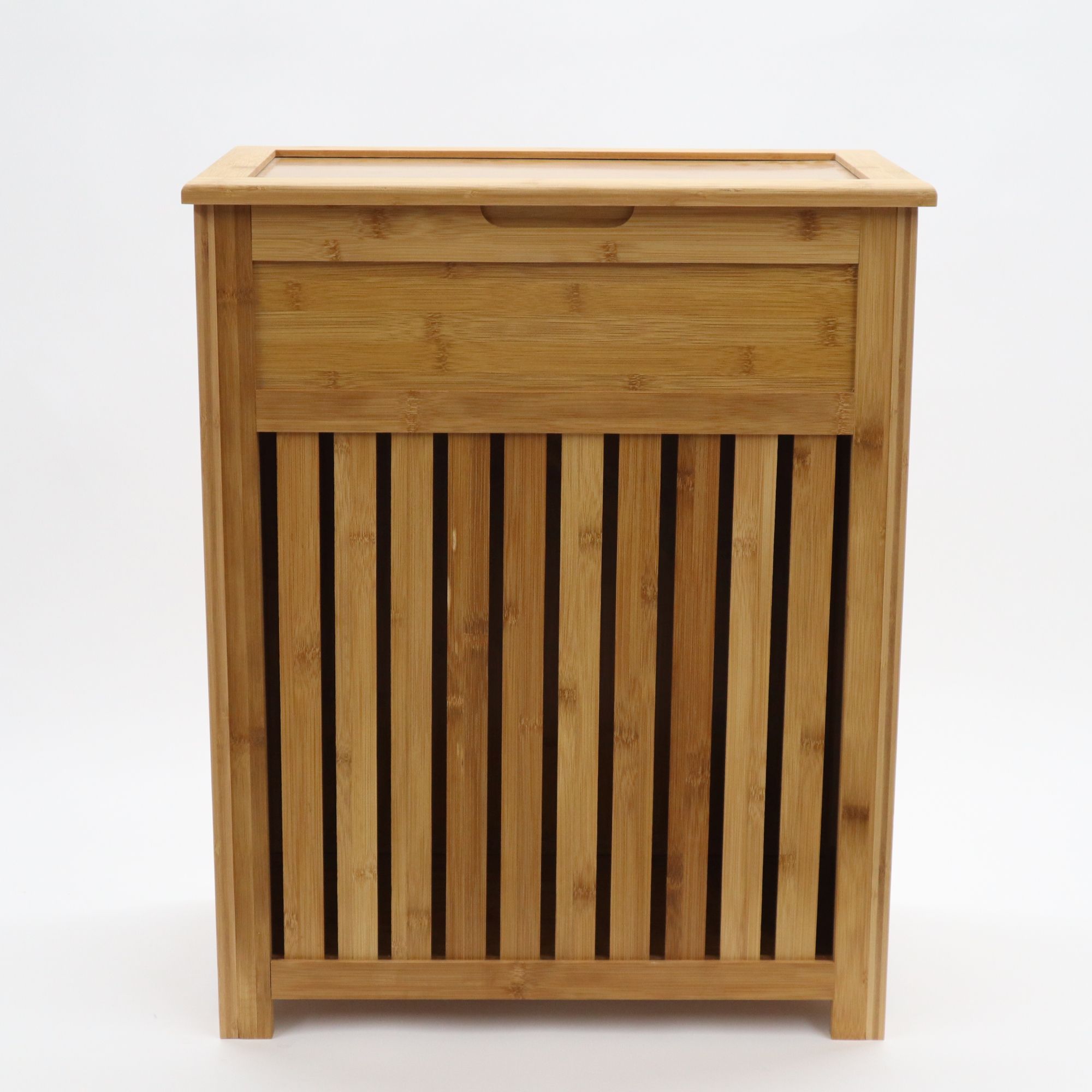 5453 Round Bamboo Hamper With Liner