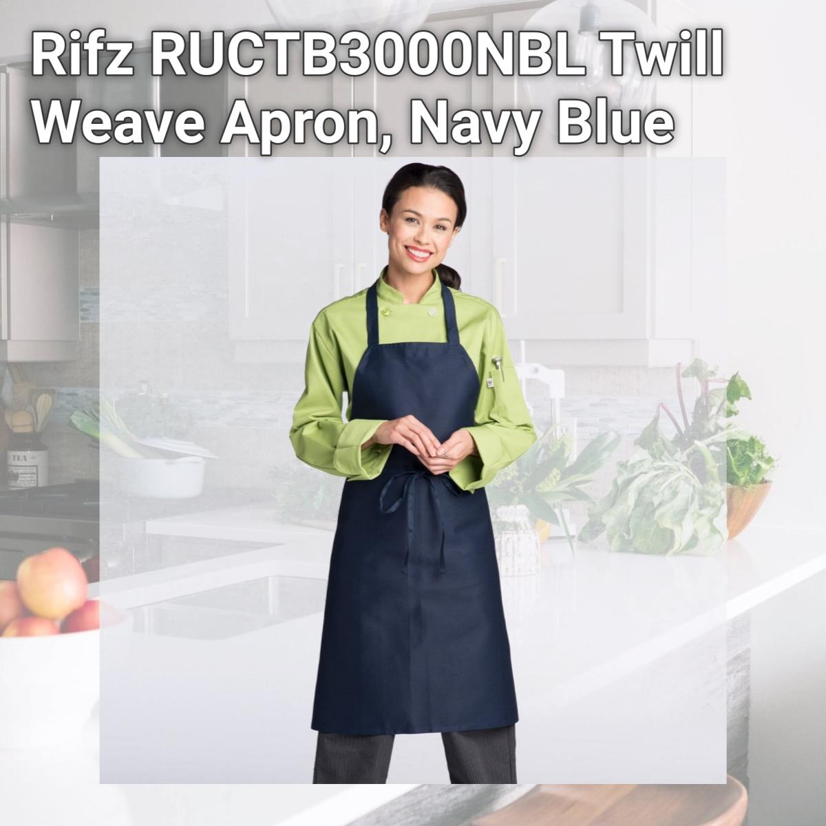 Picture of Rifz RUCTB3000NBL Twill Weave Apron, Navy Blue