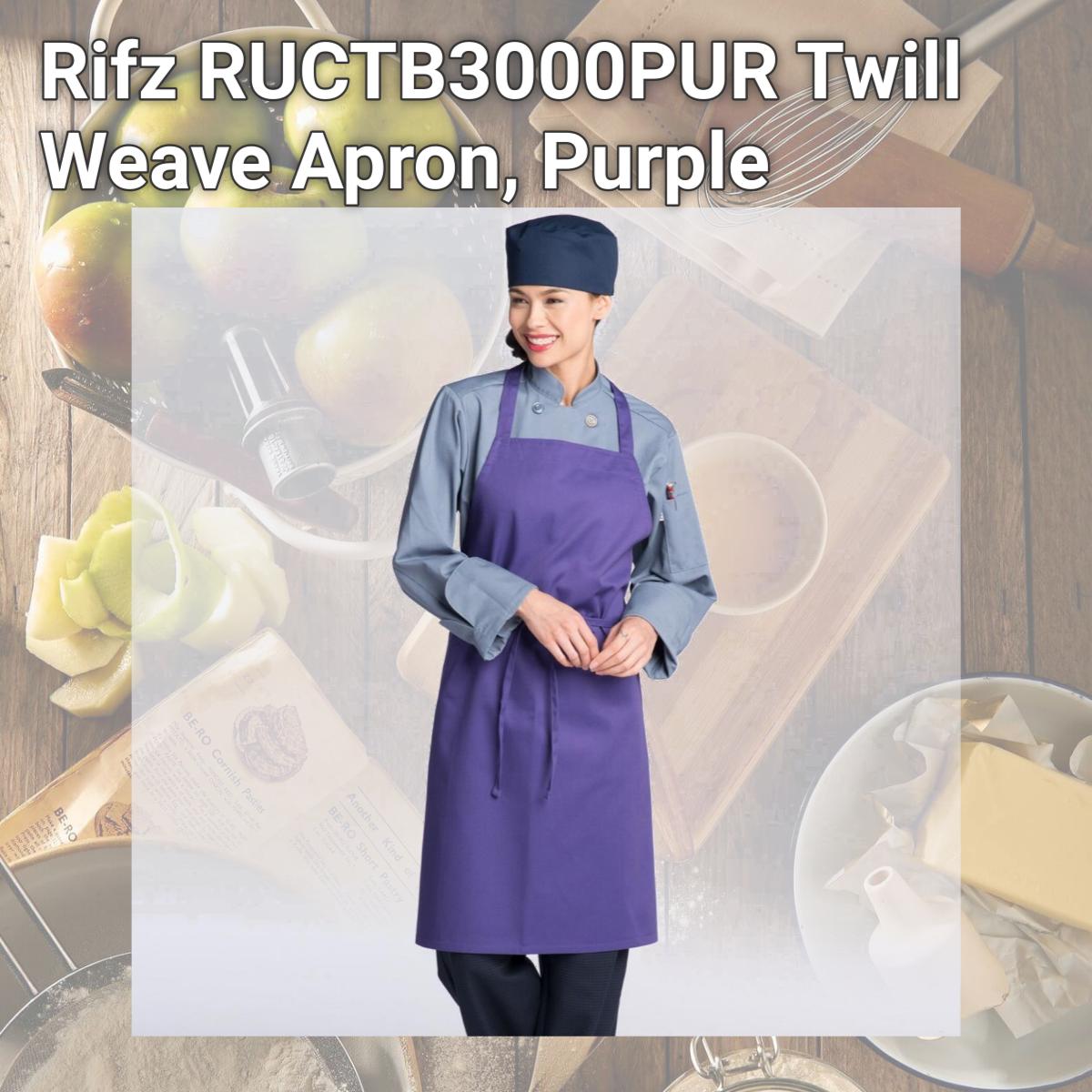 Picture of Rifz RUCTB3000PUR Twill Weave Apron, Purple