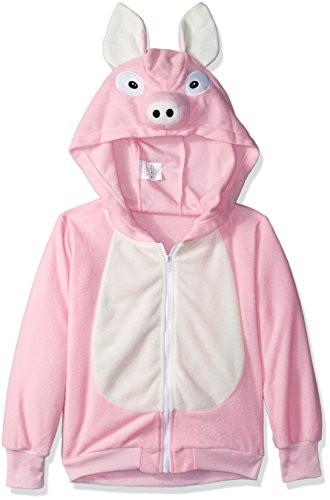 40518-m Penelope Pig Child Hoodie Costume - Pink, Medium