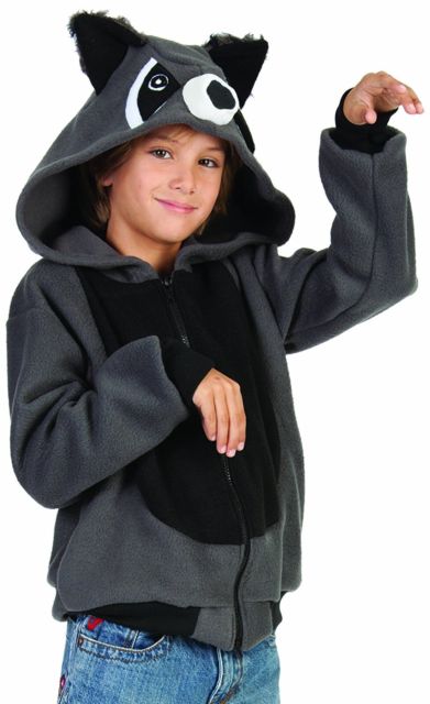 40529-s Rocky Roccoon Child Hoodie Costume - Small