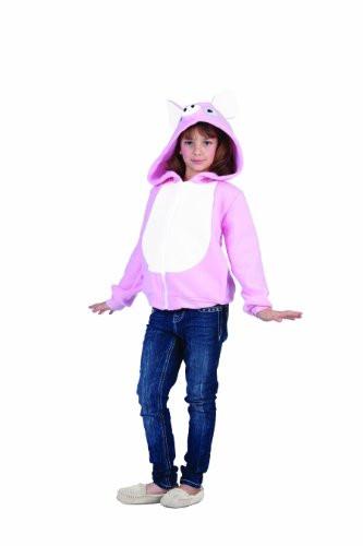 40518-l Penelope Pig Child Hoodie Costume - Pink, Large