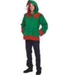 40887-l Adult Santa Helper Hoodie Costume - Large