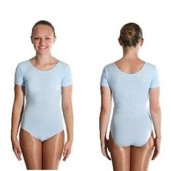 Leotard Velvet Adult Costume, Medium - Light Blue