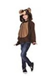 40575-m Bailey Bear Chid Hoodie Costume, Medium - Brown