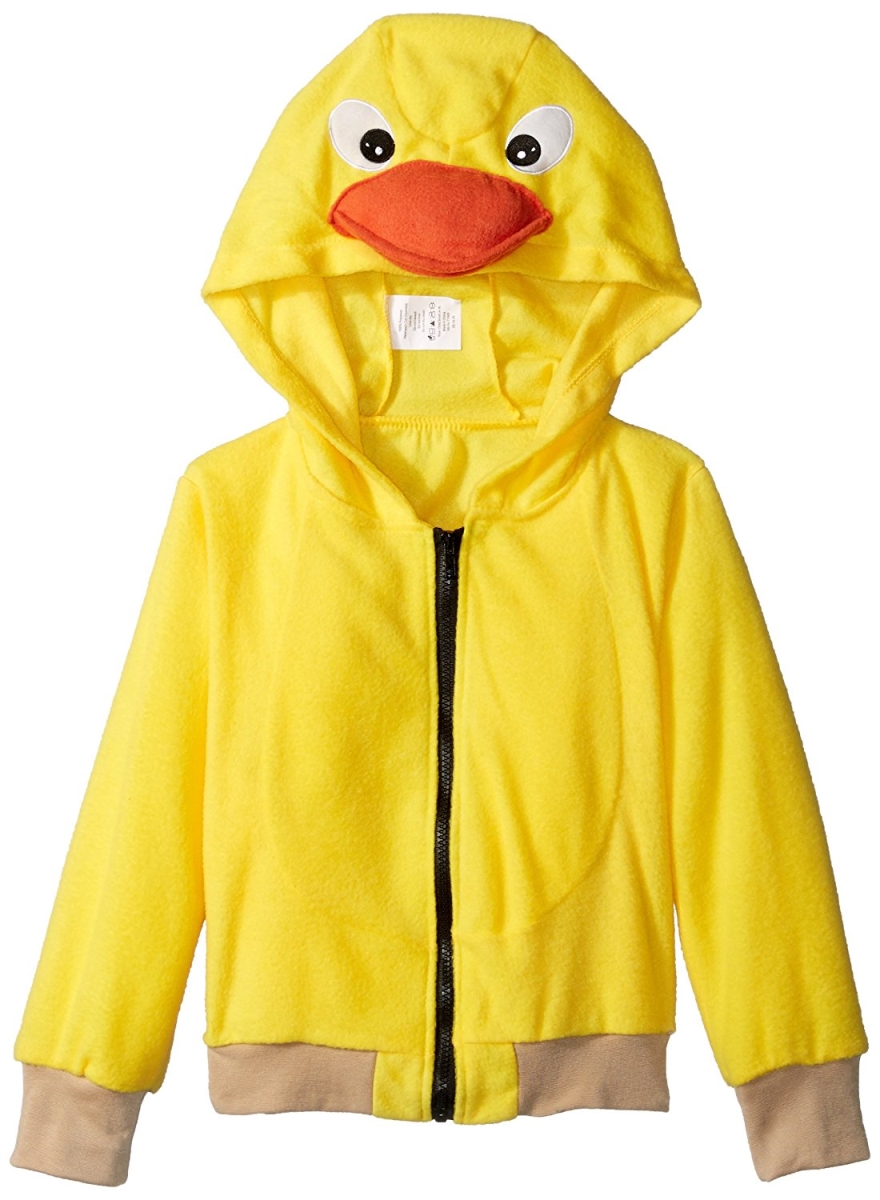 40531-l Tub Time Ducky Child Hoodie Costume, Large - Yellow