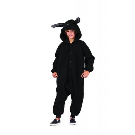 40286 Wooly Black Sheep Child Funsie Costume - Medium