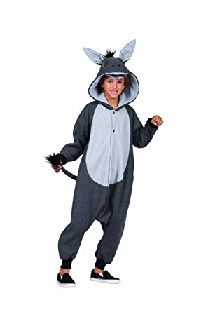 100 Acres Donkey Child Funsie Costume , Charcoal - Small