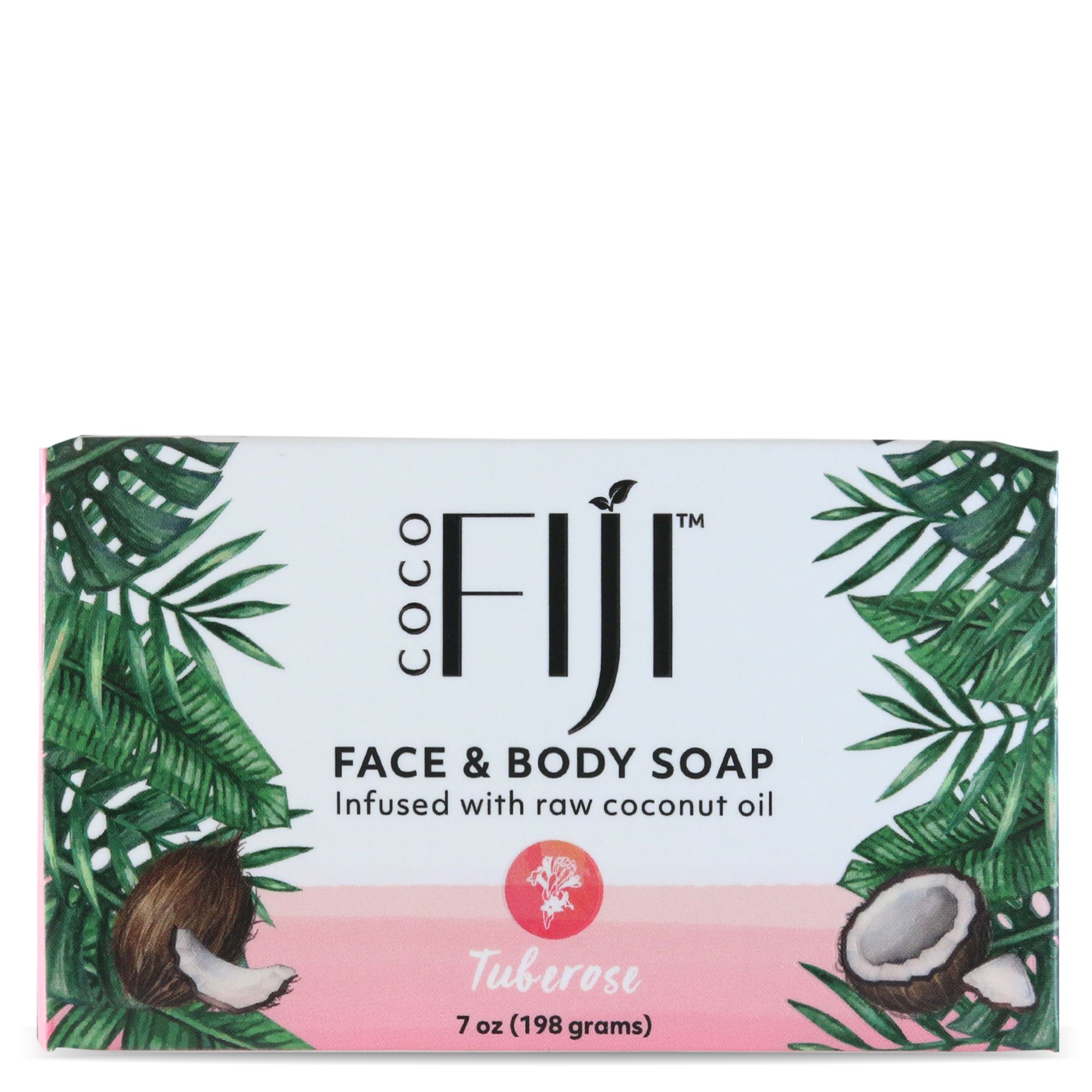 833884000824 Infused Face & Body Soap With Raw Coconut Oil, Tuberose