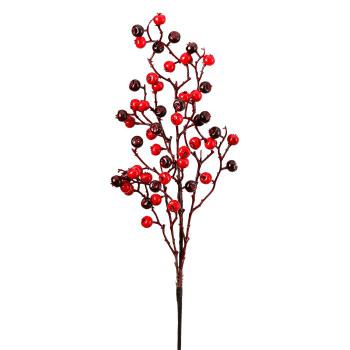 Mtx54719-rdbu 22 In. Waterproof Large Berry Wreath - Red & Burgundy