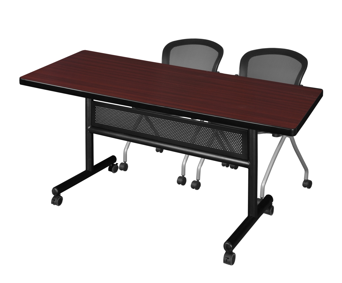 UPC 192357021668 product image for Regency MKFTM7230MH23BK 72 x 30 in. Flip Top Mobile Training Table with Modesty  | upcitemdb.com