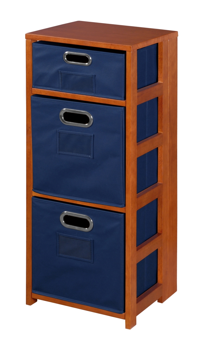 UPC 192357000007 product image for Niche FFSQ3412CHBE 34 in. Flip Flop Square Folding Bookcase with Folding Fabric  | upcitemdb.com
