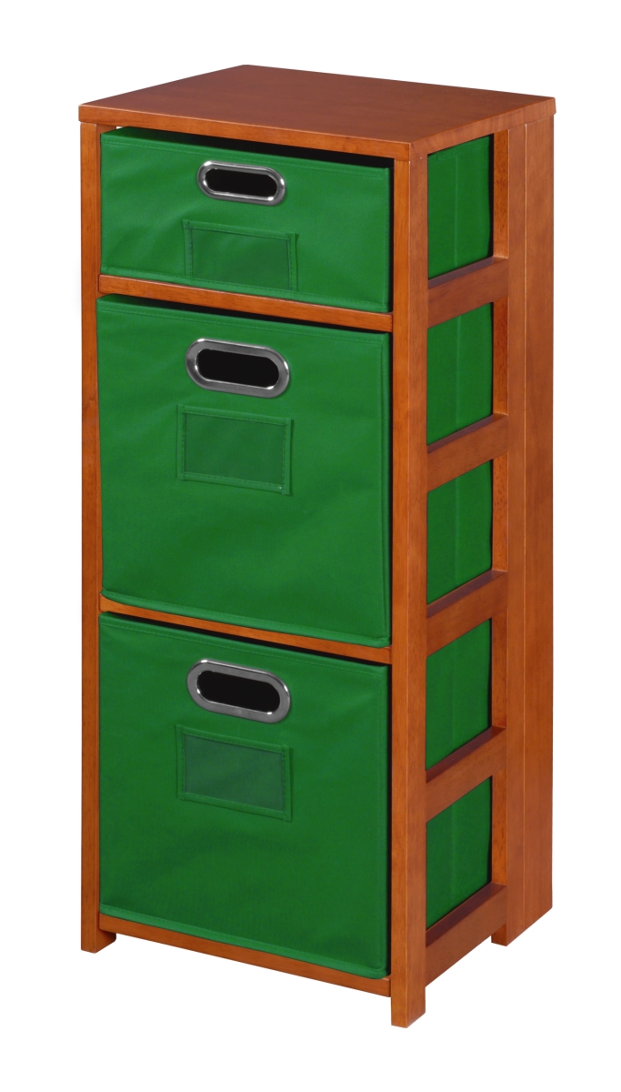 UPC 192357000021 product image for Niche FFSQ3412CHGN 34 in. Flip Flop Square Folding Bookcase with Folding Fabric  | upcitemdb.com