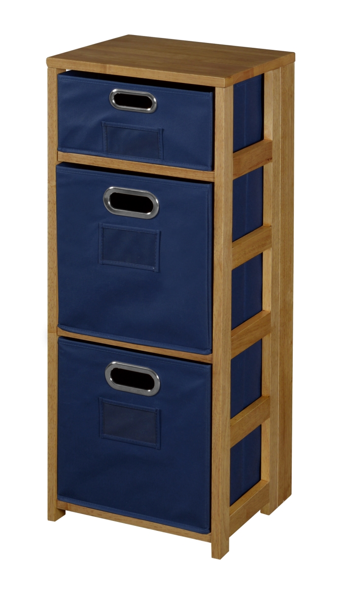 UPC 192357000076 product image for Niche FFSQ3412MOBE 34 in. Flip Flop Square Folding Bookcase with Folding Fabric  | upcitemdb.com