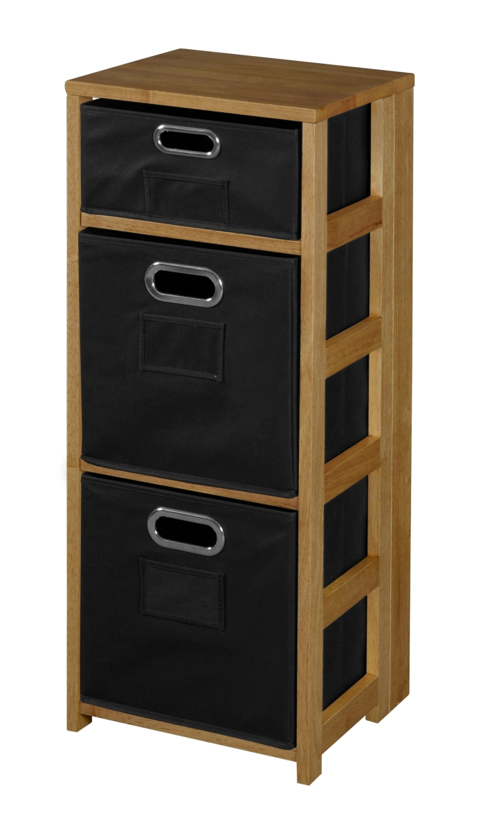UPC 192357000083 product image for Niche FFSQ3412MOBK 34 in. Flip Flop Square Folding Bookcase with Folding Fabric  | upcitemdb.com