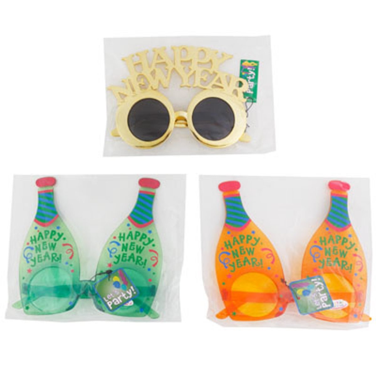 UPC 758266004781 product image for P35HNY Assorted Styles Happy New Year Glasses | upcitemdb.com