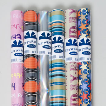 Dollaritemdirect 3 40 Sq Ft. Giftwrap Everyday - Pack Of 60
