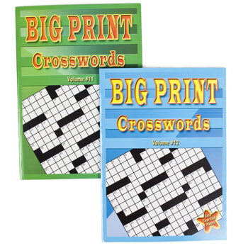 Dollaritemdirect 3010 Crossword Puzzles Big Print - Pack Of 24