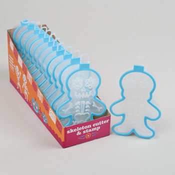 4868 Cookie Cutter Skeleton Colorful - Pack Of 72