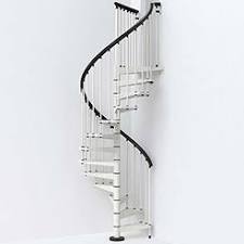 Arke K26281 47 In. Spiral Staircase Kit - White