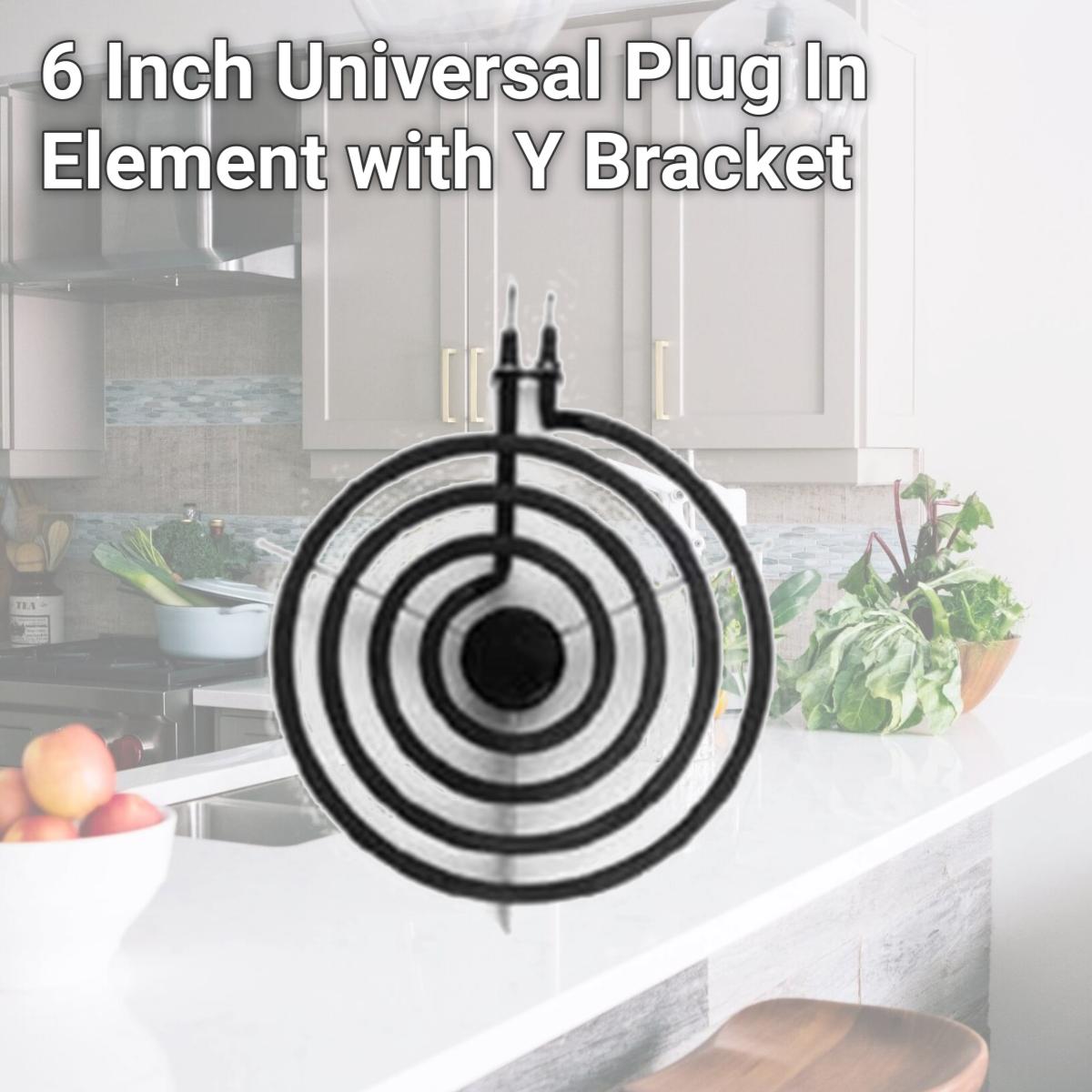 Picture of Range Kleen 7161 6 Inch Universal Plug In Element  with Y Bracket