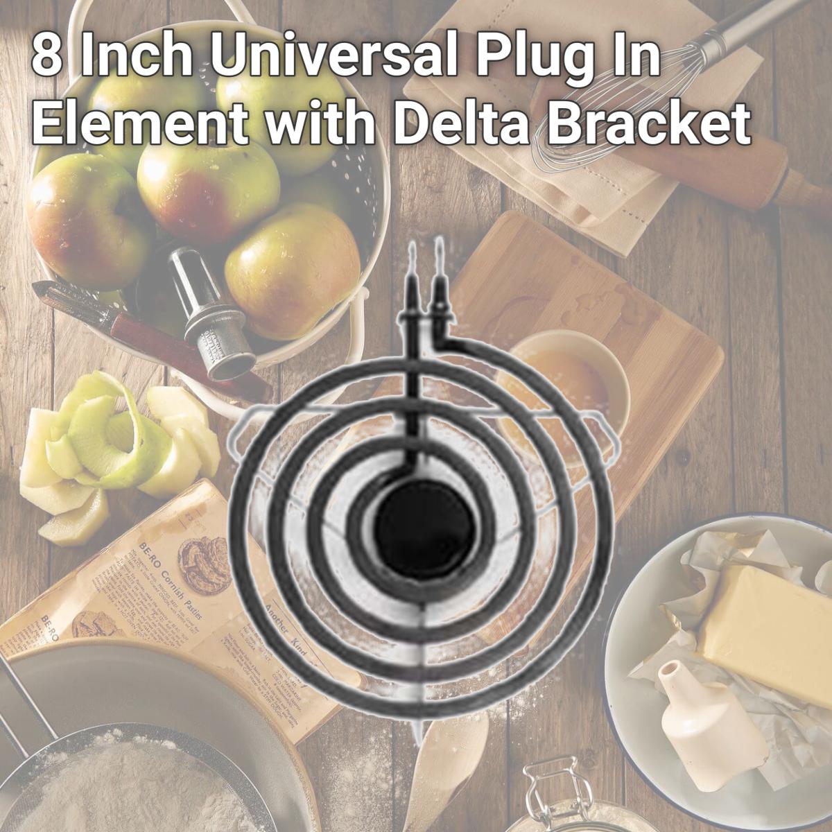 Picture of Range Kleen 7182 8 Inch Universal Plug In Element with Delta Bracket