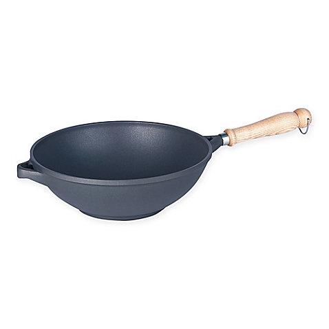 671284 11.5 In. Tradition Nonstick Induction Wok, Gray