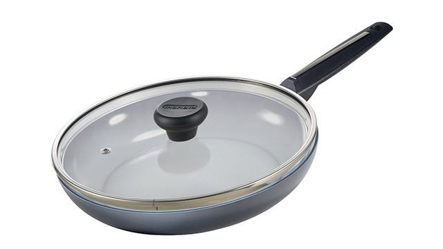 2390120l 8.5 In. Azul Gres Fry Pan With Lid
