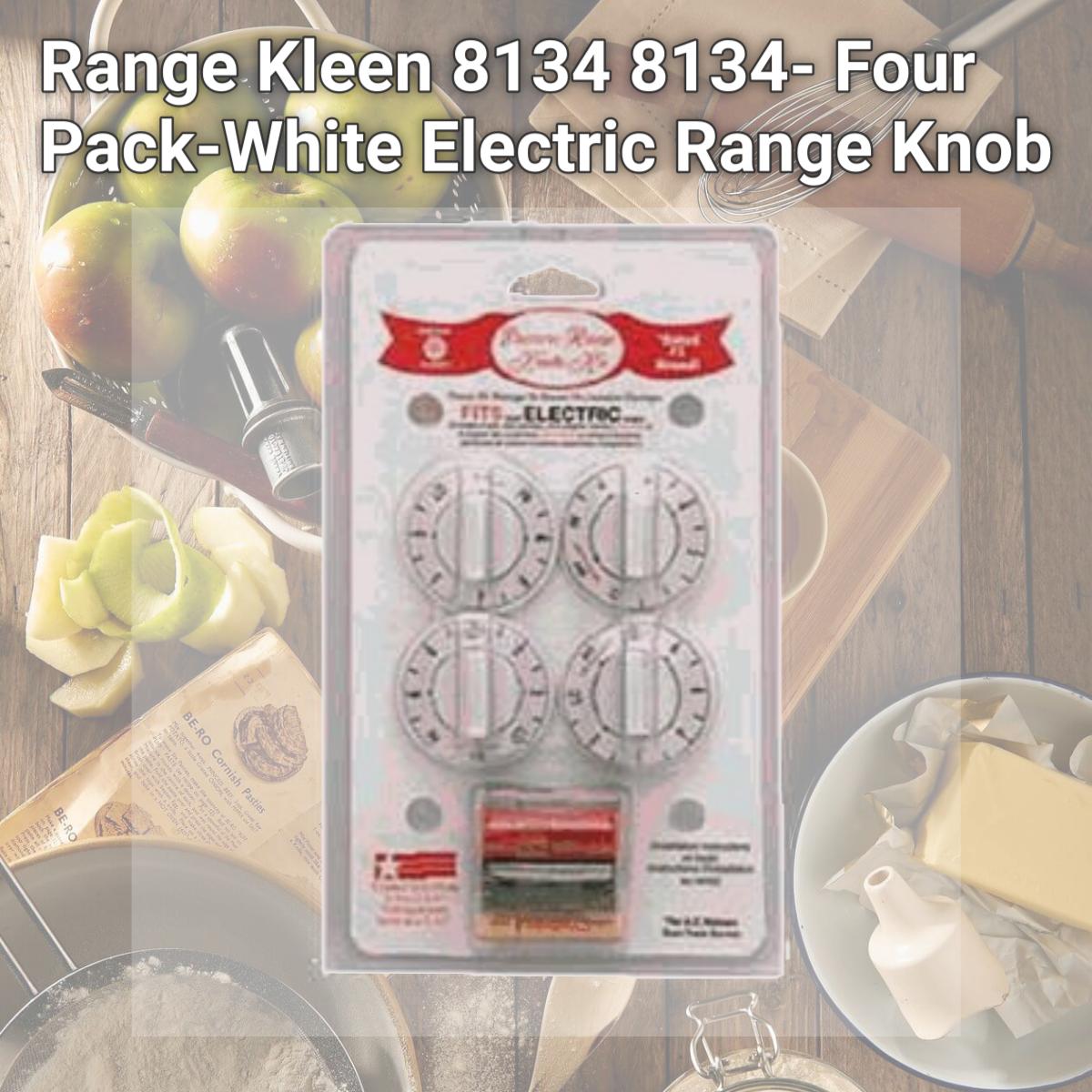 Picture of Range Kleen 8134 8134- Four Pack-White Electric Range Knob