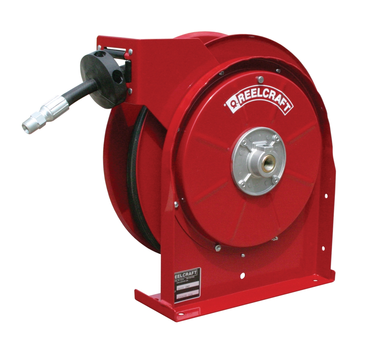 5630 Omp 0.375 In. X 30 Ft. Premium Duty 2600 Psi Oil With Hose Reel, Red