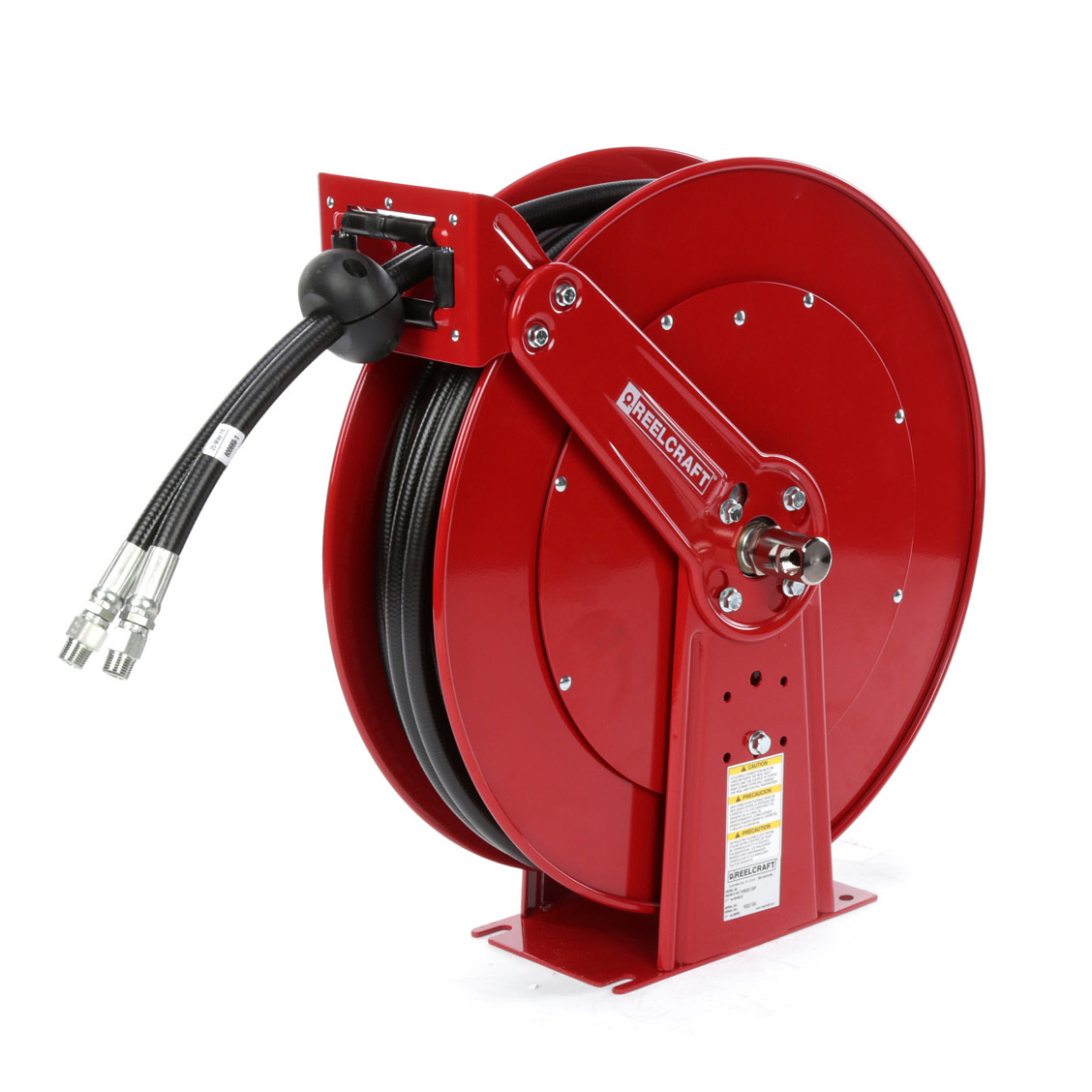 Th88050 Omp 0.5 In. X 50 Ft. Heavy Duty 2000 Psi Twin Hydraulic With Hose Reel, Red