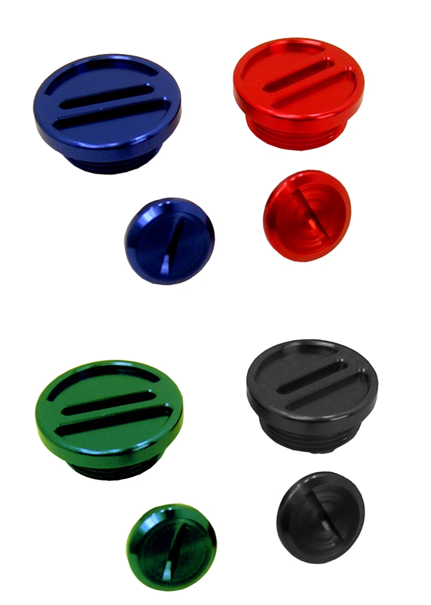 Anodized Billet Engine Plug Kit - Black For Yamaha YZ450F 2003-2013 Anodized Billet Engine Plug Kit - Black For Yamaha YZ450F 2003-2013