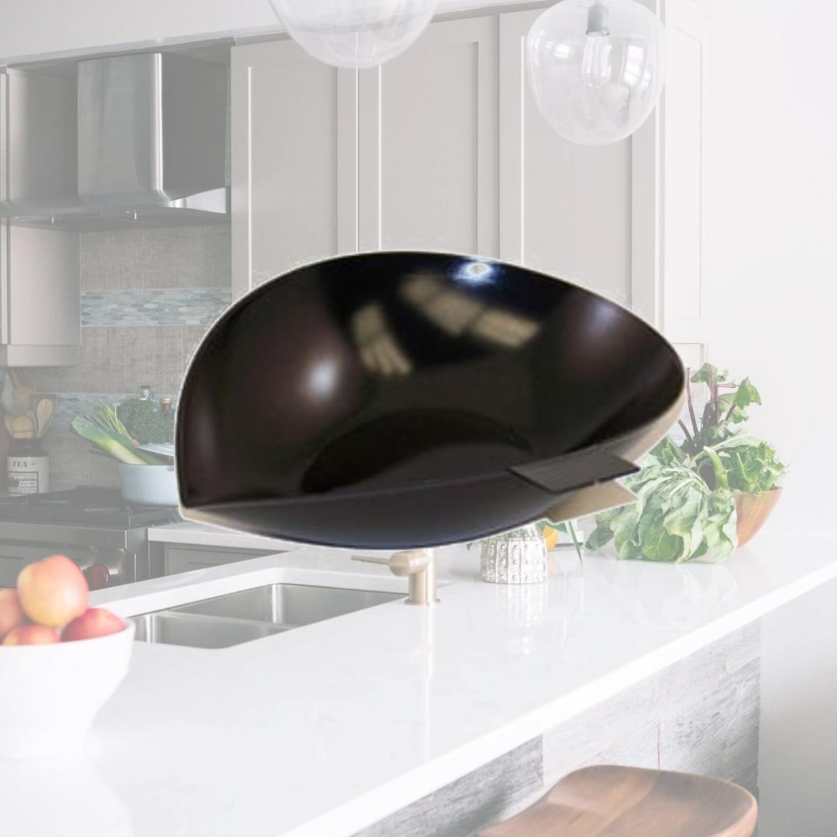 Picture of Ohaus 4590-30 4 X 3.5 in. Black Aluminum Scoop