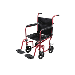 Drive Medical Drive-medical-rtlfw19rw-rd Flyweight Wheelchair With Removable Wheels - Red