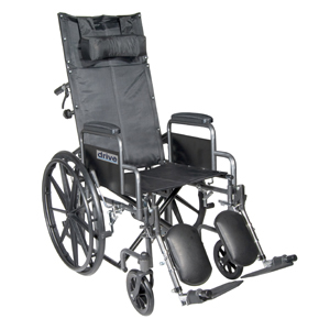 20 In. Silver Sport Wheelchair Elevate Leg Rest Desk Arm