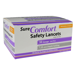UPC 786227030111 product image for RedMoby Allison-Medical-28-3010 30G SureComfort Safety Lancets | upcitemdb.com